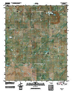 Beland Oklahoma Historical topographic map, 1:24000 scale, 7.5 X 7.5 Minute, Year 2010