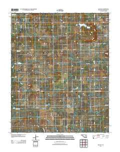 Beland Oklahoma Historical topographic map, 1:24000 scale, 7.5 X 7.5 Minute, Year 2012