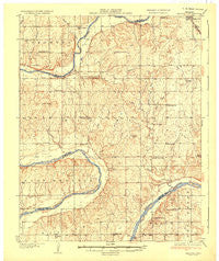 Belford Oklahoma Historical topographic map, 1:62500 scale, 15 X 15 Minute, Year 1936