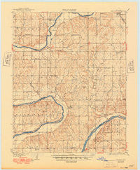 Belford Oklahoma Historical topographic map, 1:62500 scale, 15 X 15 Minute, Year 1936