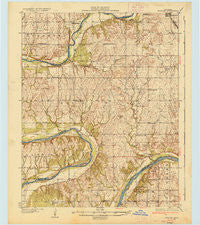 Belford Oklahoma Historical topographic map, 1:62500 scale, 15 X 15 Minute, Year 1936
