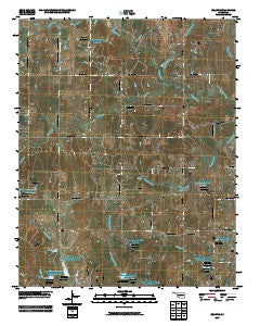 Bellvue Oklahoma Historical topographic map, 1:24000 scale, 7.5 X 7.5 Minute, Year 2009