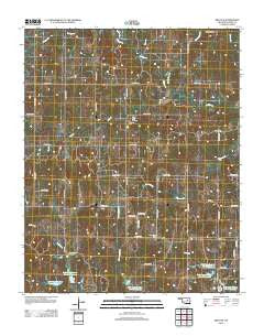 Bellvue Oklahoma Historical topographic map, 1:24000 scale, 7.5 X 7.5 Minute, Year 2012