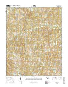 Bellvue Oklahoma Current topographic map, 1:24000 scale, 7.5 X 7.5 Minute, Year 2016