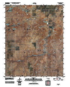 Belva Oklahoma Historical topographic map, 1:24000 scale, 7.5 X 7.5 Minute, Year 2010