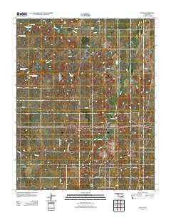 Belva Oklahoma Historical topographic map, 1:24000 scale, 7.5 X 7.5 Minute, Year 2012