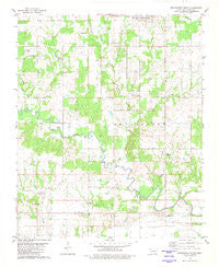 Bennington South Oklahoma Historical topographic map, 1:24000 scale, 7.5 X 7.5 Minute, Year 1980
