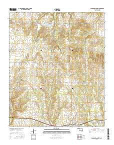 Bennington North Oklahoma Current topographic map, 1:24000 scale, 7.5 X 7.5 Minute, Year 2016