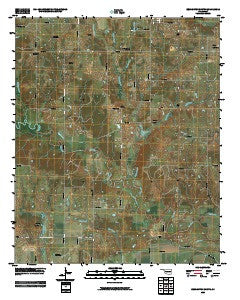 Bennington South Oklahoma Historical topographic map, 1:24000 scale, 7.5 X 7.5 Minute, Year 2009