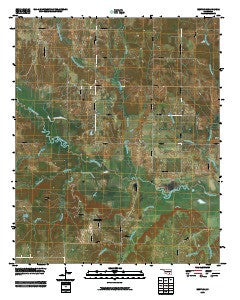 Bentley Oklahoma Historical topographic map, 1:24000 scale, 7.5 X 7.5 Minute, Year 2009