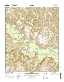 Bentley Oklahoma Current topographic map, 1:24000 scale, 7.5 X 7.5 Minute, Year 2016