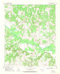 Bentley Oklahoma Historical topographic map, 1:24000 scale, 7.5 X 7.5 Minute, Year 1969