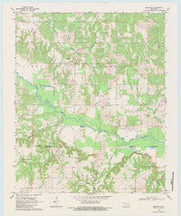 Bentley Oklahoma Historical topographic map, 1:24000 scale, 7.5 X 7.5 Minute, Year 1969