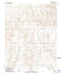 Berlin Oklahoma Historical topographic map, 1:24000 scale, 7.5 X 7.5 Minute, Year 1989