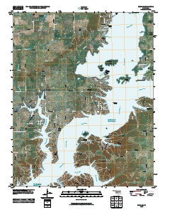 Bernice Oklahoma Historical topographic map, 1:24000 scale, 7.5 X 7.5 Minute, Year 2010