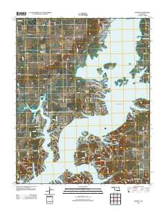 Bernice Oklahoma Historical topographic map, 1:24000 scale, 7.5 X 7.5 Minute, Year 2012