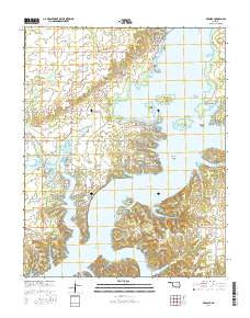 Bernice Oklahoma Current topographic map, 1:24000 scale, 7.5 X 7.5 Minute, Year 2016