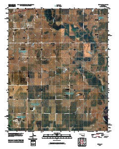Bessie Oklahoma Historical topographic map, 1:24000 scale, 7.5 X 7.5 Minute, Year 2010