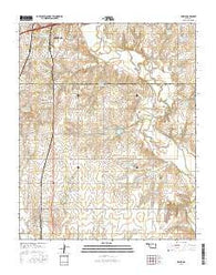 Bessie Oklahoma Current topographic map, 1:24000 scale, 7.5 X 7.5 Minute, Year 2016