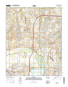 Bethany Oklahoma Current topographic map, 1:24000 scale, 7.5 X 7.5 Minute, Year 2016
