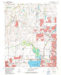 Bethany Oklahoma Historical topographic map, 1:24000 scale, 7.5 X 7.5 Minute, Year 1986