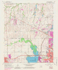 Bethany Oklahoma Historical topographic map, 1:24000 scale, 7.5 X 7.5 Minute, Year 1966