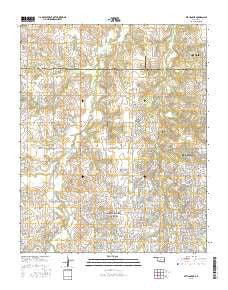Bethany NE Oklahoma Current topographic map, 1:24000 scale, 7.5 X 7.5 Minute, Year 2016