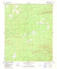 Bethel Oklahoma Historical topographic map, 1:24000 scale, 7.5 X 7.5 Minute, Year 1982