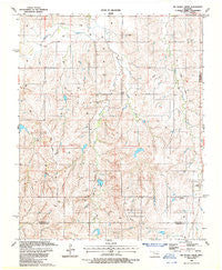 Big Kiowa Creek Oklahoma Historical topographic map, 1:24000 scale, 7.5 X 7.5 Minute, Year 1987