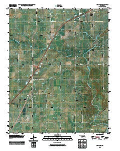 Big Cabin Oklahoma Historical topographic map, 1:24000 scale, 7.5 X 7.5 Minute, Year 2010