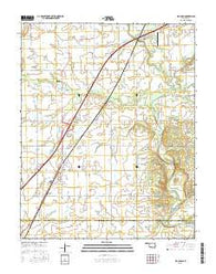 Big Cabin Oklahoma Current topographic map, 1:24000 scale, 7.5 X 7.5 Minute, Year 2016