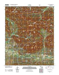 Big Cedar Oklahoma Historical topographic map, 1:24000 scale, 7.5 X 7.5 Minute, Year 2011