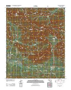 Big Cedar Oklahoma Historical topographic map, 1:24000 scale, 7.5 X 7.5 Minute, Year 2013