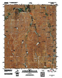 Big Kiowa Creek Oklahoma Historical topographic map, 1:24000 scale, 7.5 X 7.5 Minute, Year 2010