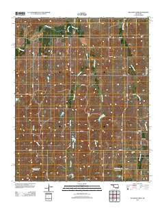 Big Kiowa Creek Oklahoma Historical topographic map, 1:24000 scale, 7.5 X 7.5 Minute, Year 2012