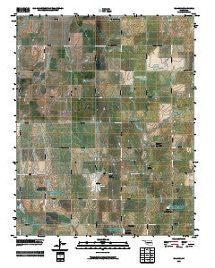 Billings Oklahoma Historical topographic map, 1:24000 scale, 7.5 X 7.5 Minute, Year 2009