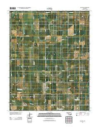 Billings Oklahoma Historical topographic map, 1:24000 scale, 7.5 X 7.5 Minute, Year 2012