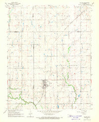 Billings Oklahoma Historical topographic map, 1:24000 scale, 7.5 X 7.5 Minute, Year 1968