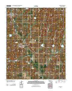 Binger Oklahoma Historical topographic map, 1:24000 scale, 7.5 X 7.5 Minute, Year 2012