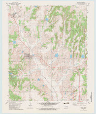 Binger Oklahoma Historical topographic map, 1:24000 scale, 7.5 X 7.5 Minute, Year 1979