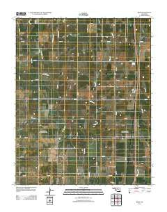 Bison Oklahoma Historical topographic map, 1:24000 scale, 7.5 X 7.5 Minute, Year 2012