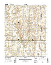 Bison Oklahoma Current topographic map, 1:24000 scale, 7.5 X 7.5 Minute, Year 2016