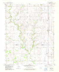Bison Oklahoma Historical topographic map, 1:24000 scale, 7.5 X 7.5 Minute, Year 1982