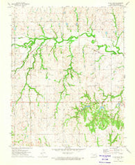 Black Bear Oklahoma Historical topographic map, 1:24000 scale, 7.5 X 7.5 Minute, Year 1972