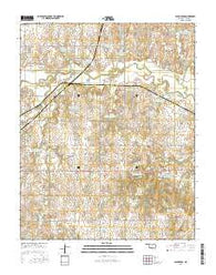 Black Bear Oklahoma Current topographic map, 1:24000 scale, 7.5 X 7.5 Minute, Year 2016