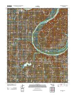 Blackburn Oklahoma Historical topographic map, 1:24000 scale, 7.5 X 7.5 Minute, Year 2012