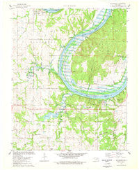 Blackburn Oklahoma Historical topographic map, 1:24000 scale, 7.5 X 7.5 Minute, Year 1978
