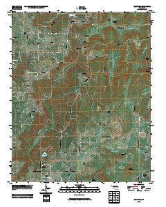 Blackgum Oklahoma Historical topographic map, 1:24000 scale, 7.5 X 7.5 Minute, Year 2010