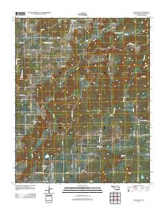 Blackgum Oklahoma Historical topographic map, 1:24000 scale, 7.5 X 7.5 Minute, Year 2012