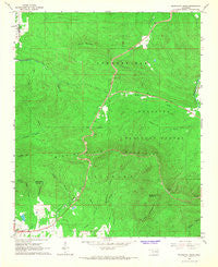 Blackjack Ridge Oklahoma Historical topographic map, 1:24000 scale, 7.5 X 7.5 Minute, Year 1966